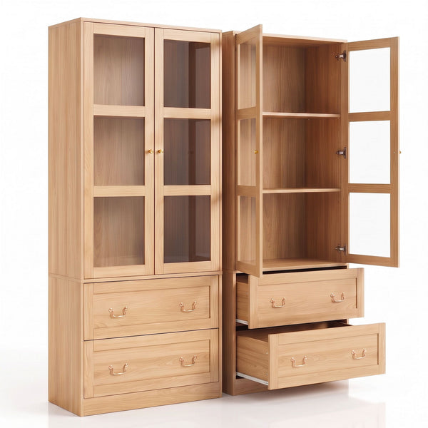 Artiss Buffet Sideboard Cabinets X2 180cm Hutch Storage Kitchen Drawer Door Wood Awezingly