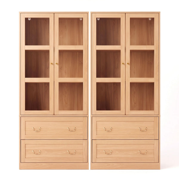 Artiss Buffet Sideboard Cabinets X2 180cm Hutch Storage Kitchen Drawer Door Wood Awezingly