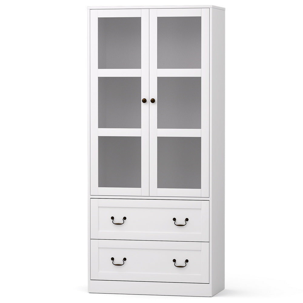 Artiss Buffet Sideboard 180cm Hutch Storage Cabinet Kitchen Drawer Door White Awezingly