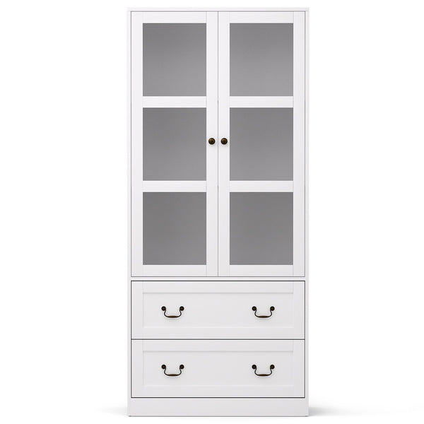 Artiss Buffet Sideboard 180cm Hutch Storage Cabinet Kitchen Drawer Door White Awezingly