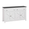 Artiss Buffet Sideboard Storage Cabinet Kitchen Cupboard 2 Drawers 140CM Black