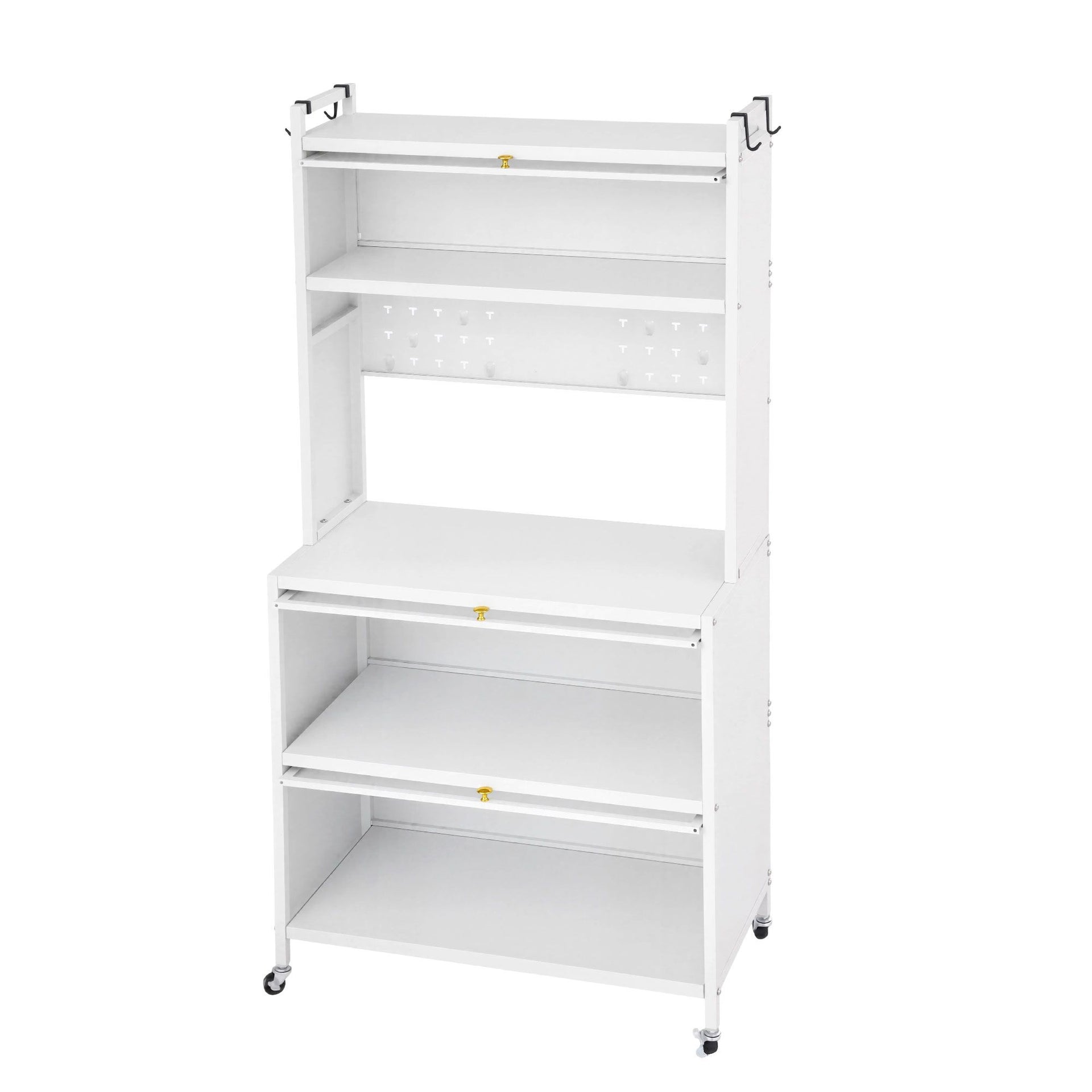 Artiss Kitchen Cabinet Storage Shelves Pegboard Cupboard Sideboard 80CMX164CM Awezingly