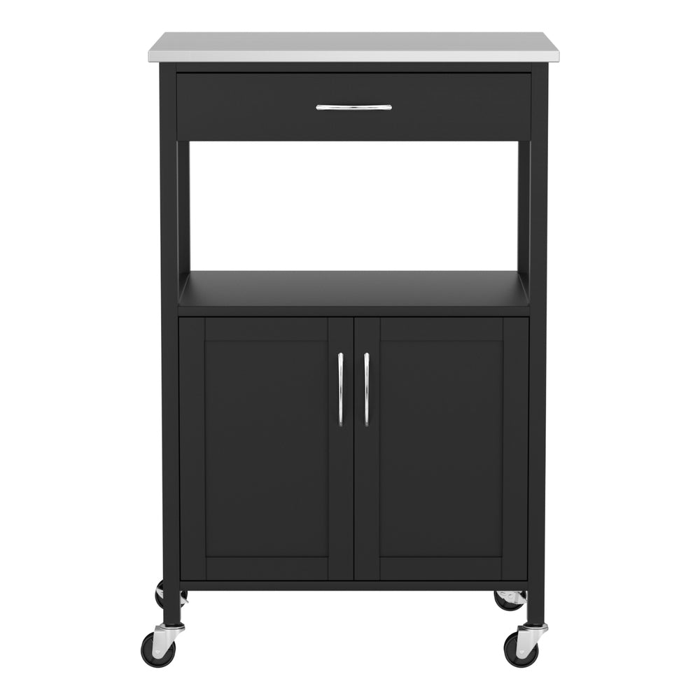 Artiss Kitchen Island Trolley Rolling Serving Cart Storage Drawer Cupboard 60cm Awezingly