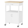 Artiss Kitchen Island Trolley Rolling Serving Cart Storage Drawer Cupboard 60cm