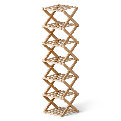 Artiss 7 Tier Bamboo Foldable Shoe Rack Organizer Entryway