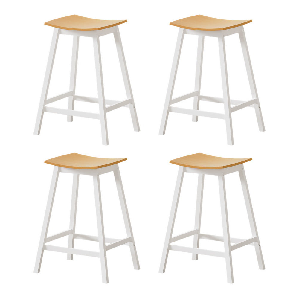 Artiss 4x Bar Stools Wooden Chairs Oak Artiss