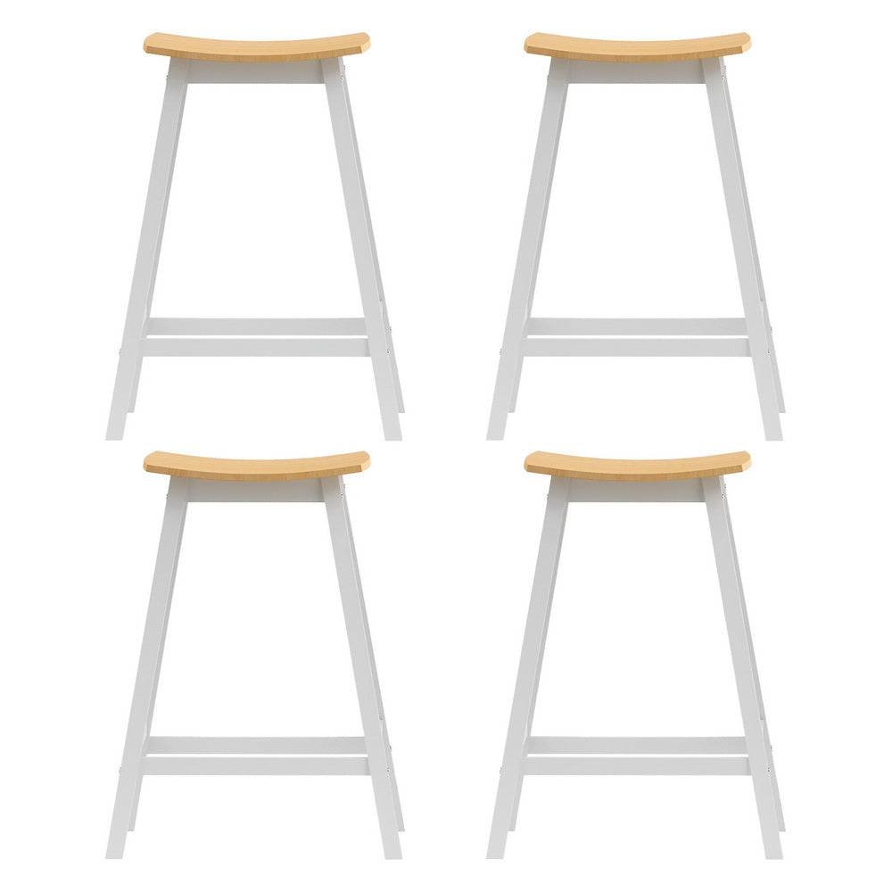 Artiss 4x Bar Stools Wooden Chairs Oak Artiss