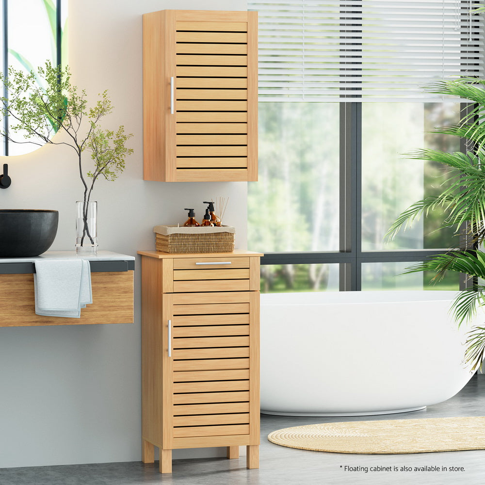 Artiss Bathroom Storage Cabinet 70cm wooden 2 Tier Shelf Wall Mounted JILL Artiss