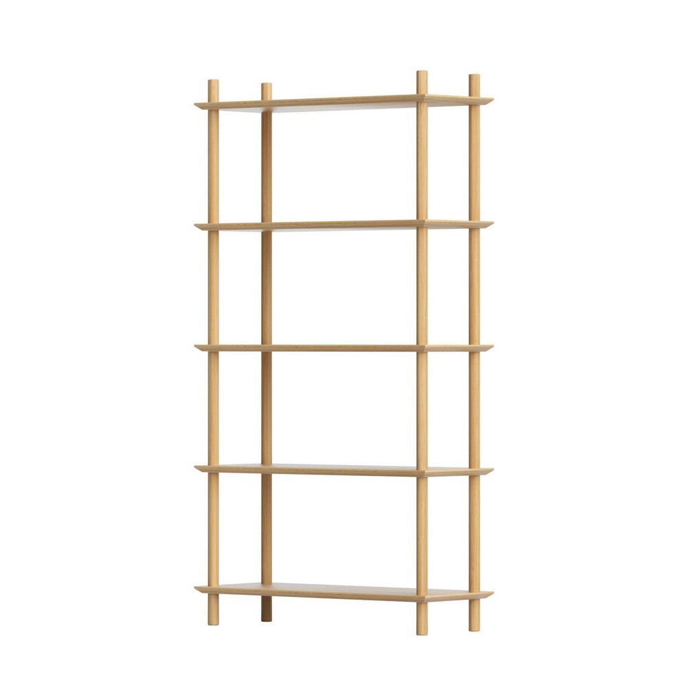 Artiss Bookshelf 5 Tiers Bookcase Display Shelves Wooden Storage Stand Rack Pine Awezingly