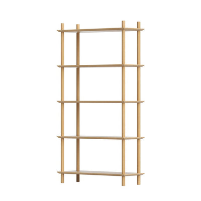 Artiss Bookshelf 5 Tiers Bookcase Display Shelves Wooden Storage Stand Rack Pine