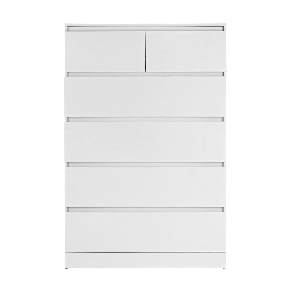 Artiss 6 Chest of Drawers - PEPE White Artiss