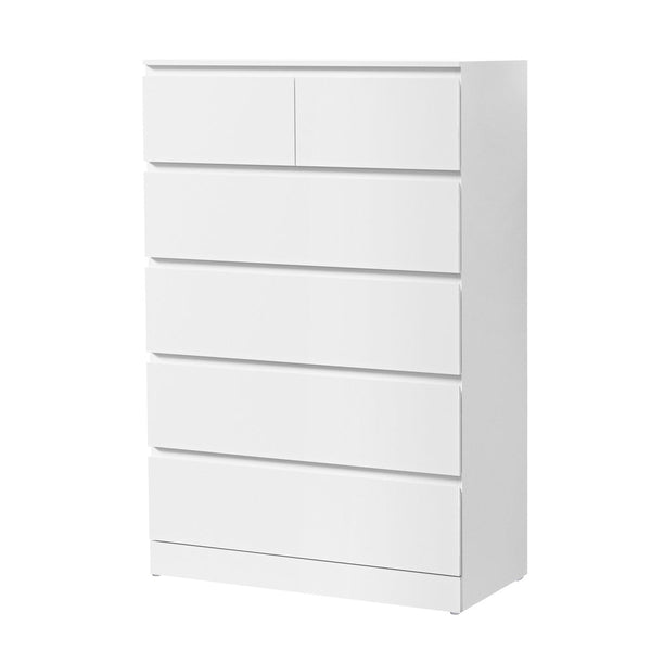 Artiss 6 Chest of Drawers - PEPE White Artiss