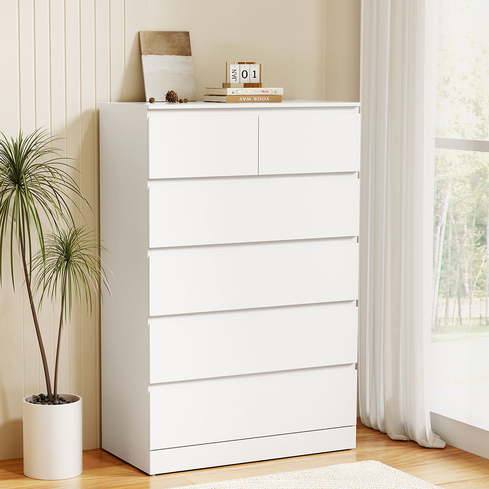 Artiss 6 Chest of Drawers - PEPE White Artiss