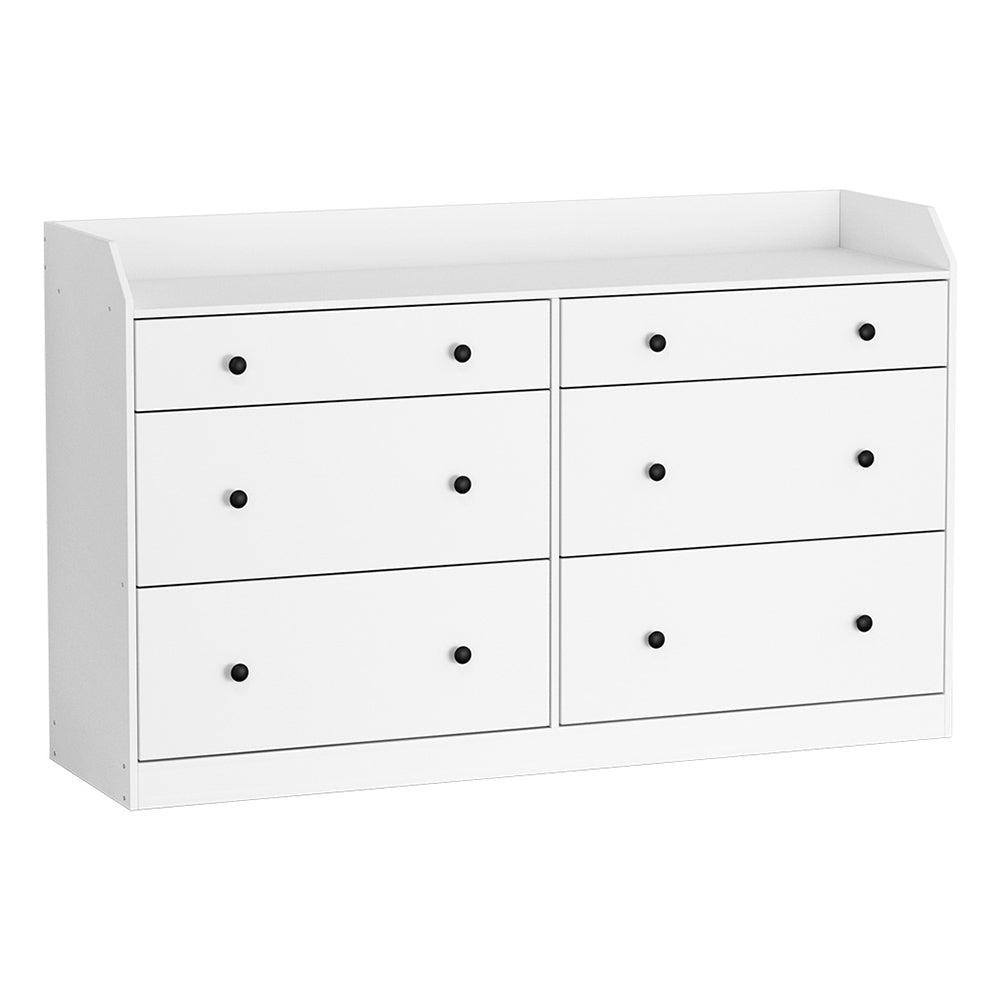 Artiss 6 Chest of Drawers - PETE White Artiss