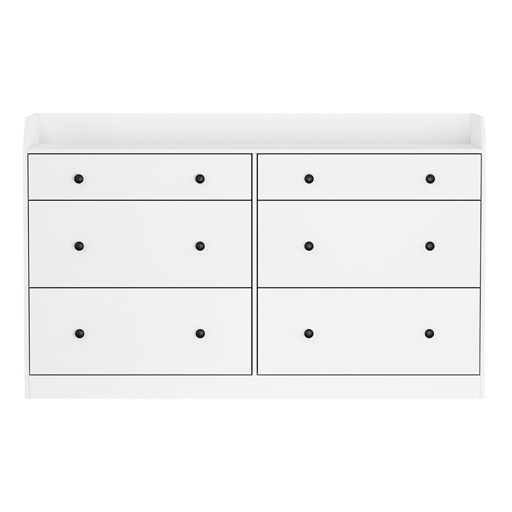 Artiss 6 Chest of Drawers - PETE White Artiss
