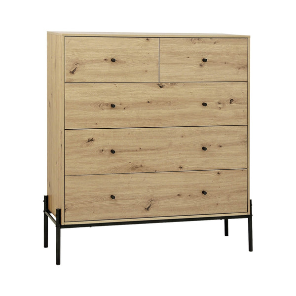 Artiss 5 Chest of Drawers - ARNO Pine Artiss