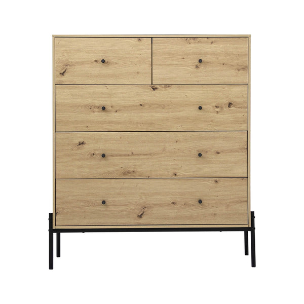 Artiss 5 Chest of Drawers - ARNO Pine Artiss