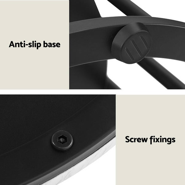 Artiss Coffee Table 2-Tier Round Marble Effect Artiss