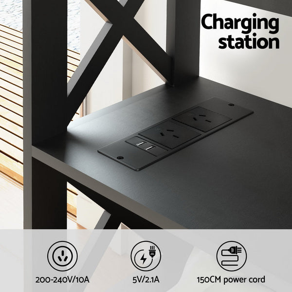 Artiss Console Table 3-tier USB Outlets Artiss