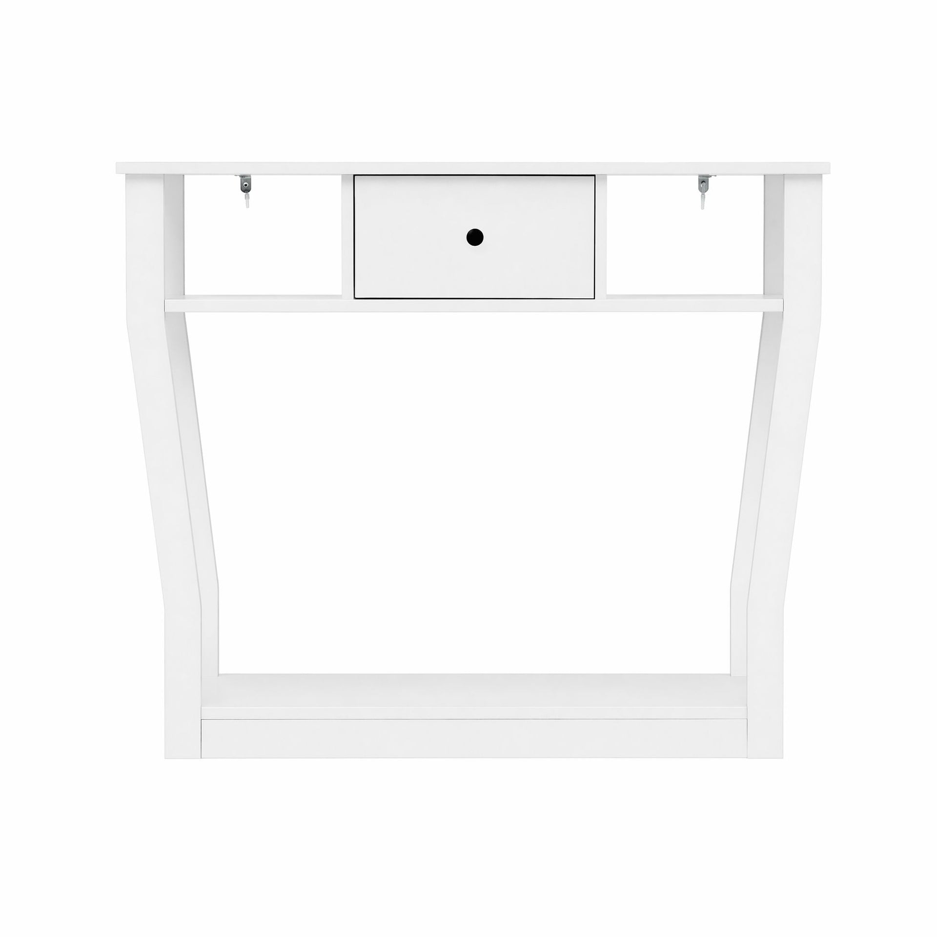 Artiss Console Table Entryway Hallway Sofa Side Table Drawer Shelf 100CM White Awezingly