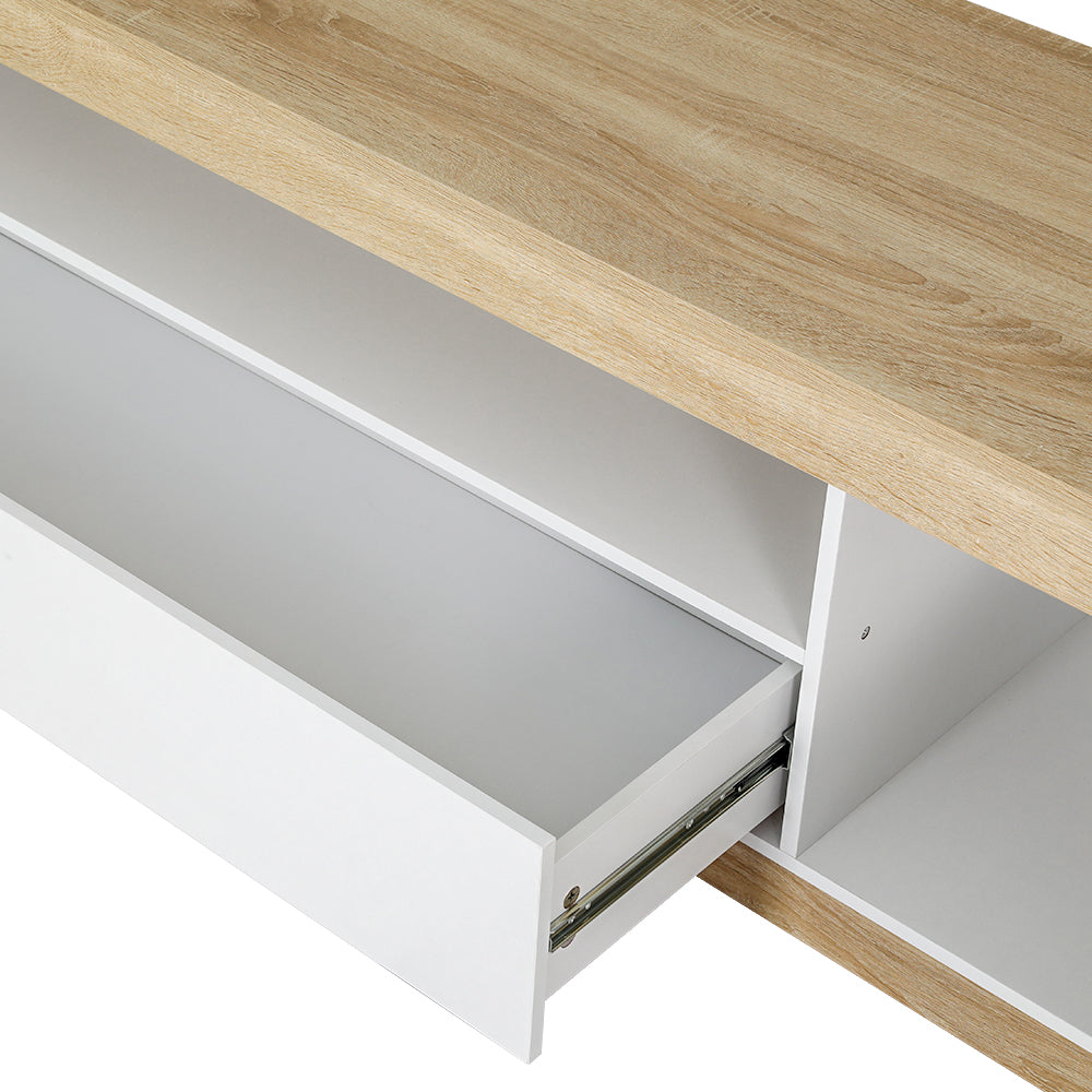 Artiss TV Cabinet Entertainment Unit Stand Storage Drawer Shelf 180cm White Wood Artiss