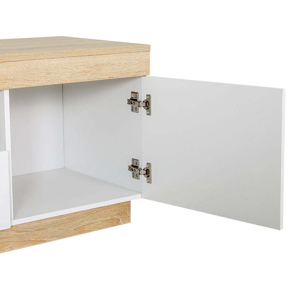 Artiss TV Cabinet Entertainment Unit Stand Storage Drawer Shelf 180cm White Wood Artiss