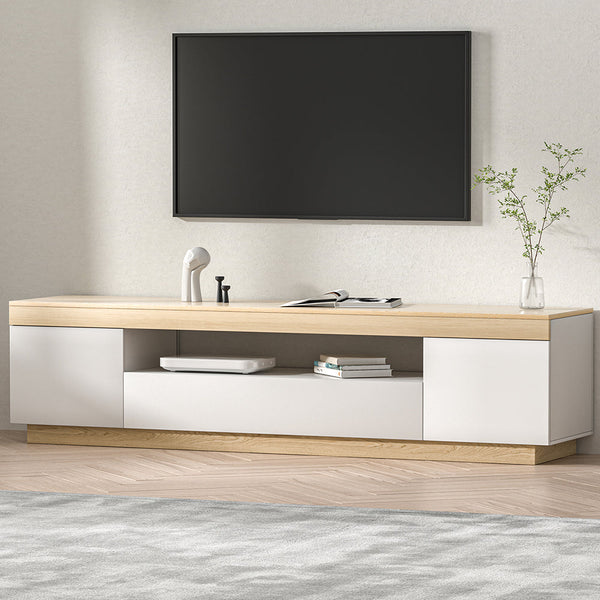 Artiss TV Cabinet Entertainment Unit Stand Storage Drawer Shelf 180cm White Wood Artiss