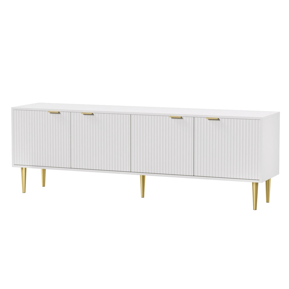 Artiss TV Cabinet Entertainment Unit Stand Storage 180CM White Artiss