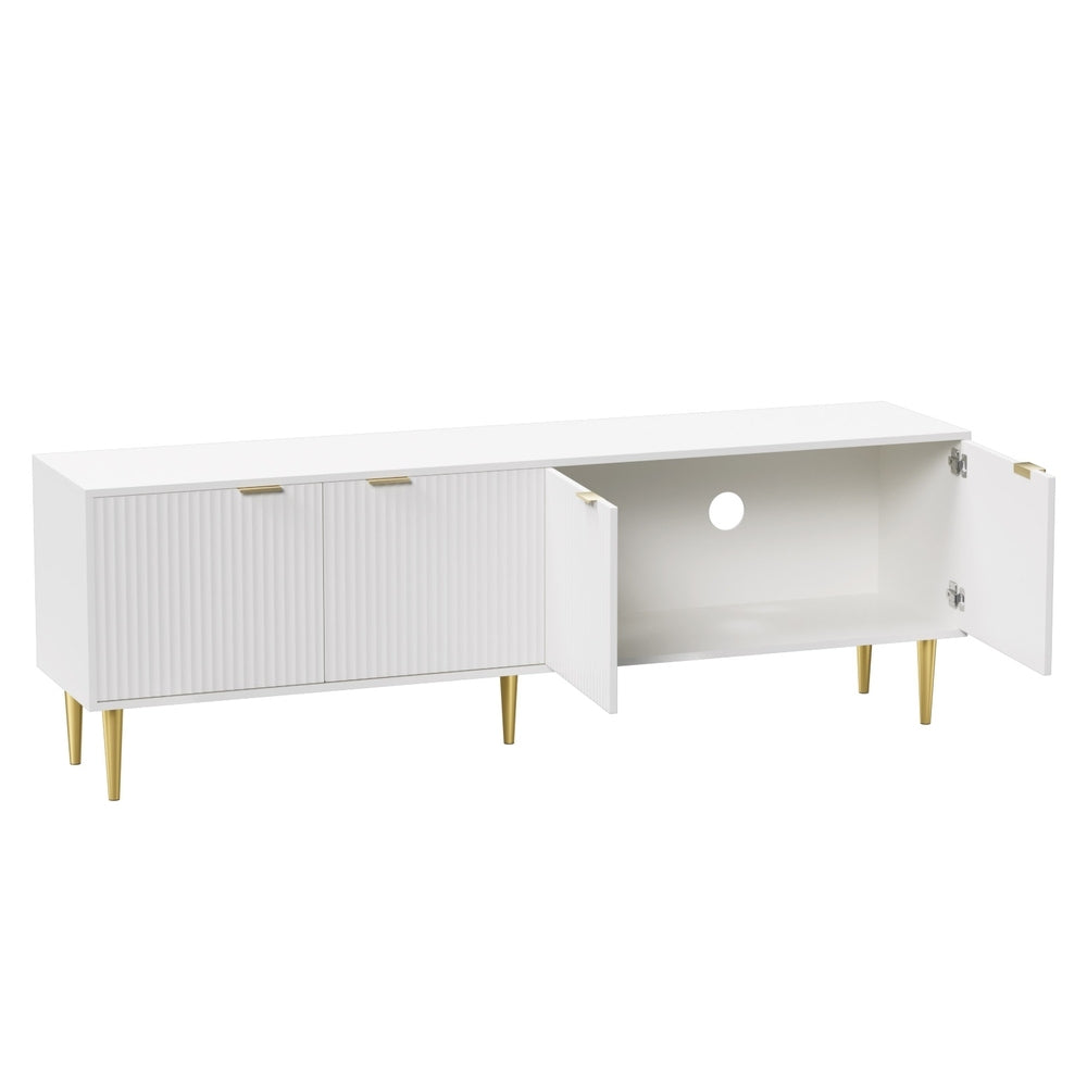 Artiss TV Cabinet Entertainment Unit Stand Storage 180CM White Artiss