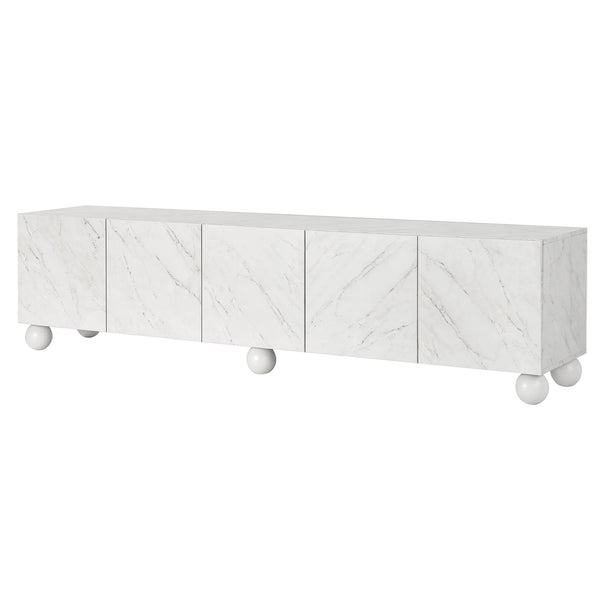 Artiss TV Unit Entertainment Unit Storage Cabinet 200cm White Awezingly