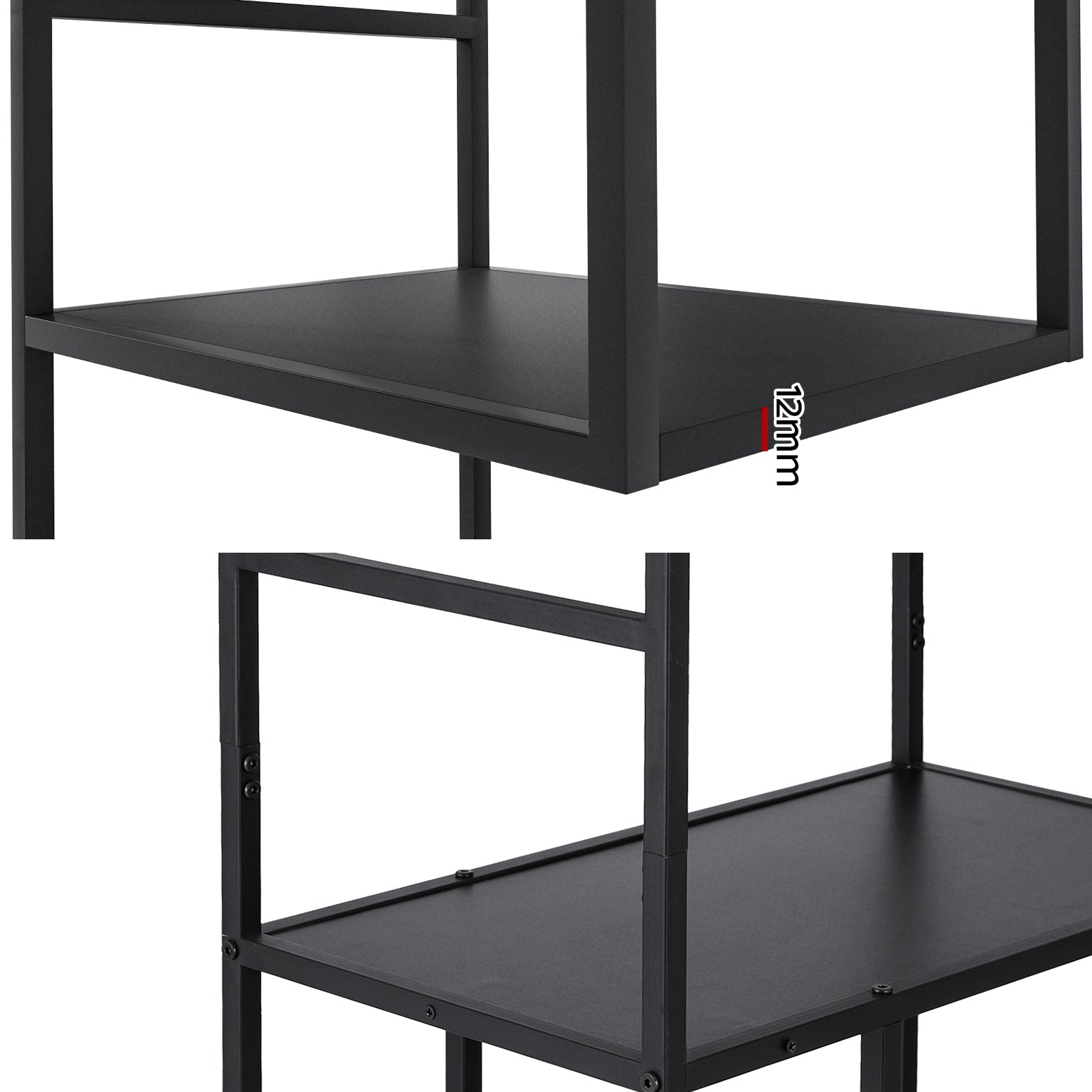 Artiss Bookshelf 5 Tiers RHYS Black Artiss