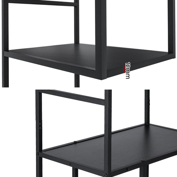 Artiss Bookshelf 5 Tiers RHYS Black Artiss