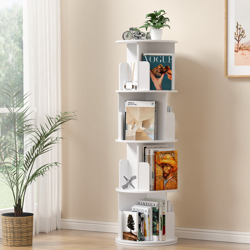 Artiss Bookshelf 4 Tiers EDIE White Artiss