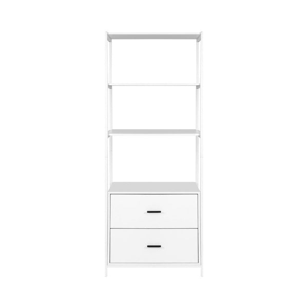 Artiss Bookshelf Display Shelf 2 Drawers 152CM White Artiss