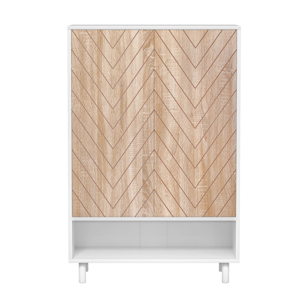 Artiss Shoe Rack Cabinet 24 Pairs 6-tier White Artiss