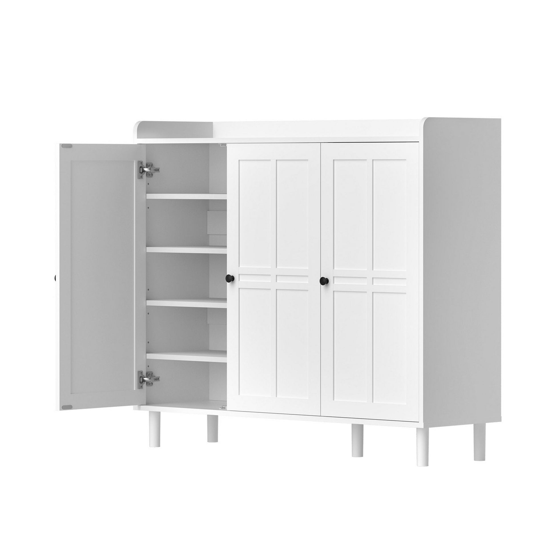 Artiss Shoe Rack Cabinet Storage Cupboard Adjustable Shelf White Awezingly