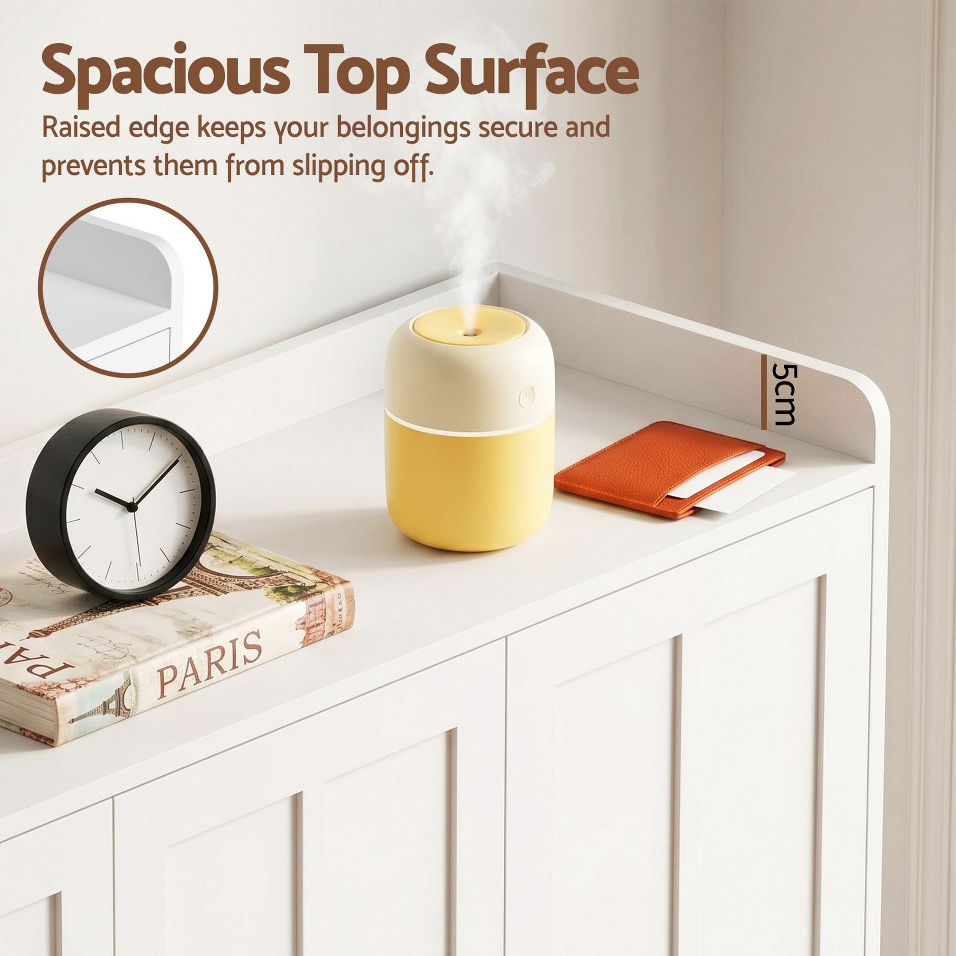 Artiss Shoe Rack Cabinet Storage Cupboard Adjustable Shelf White Awezingly