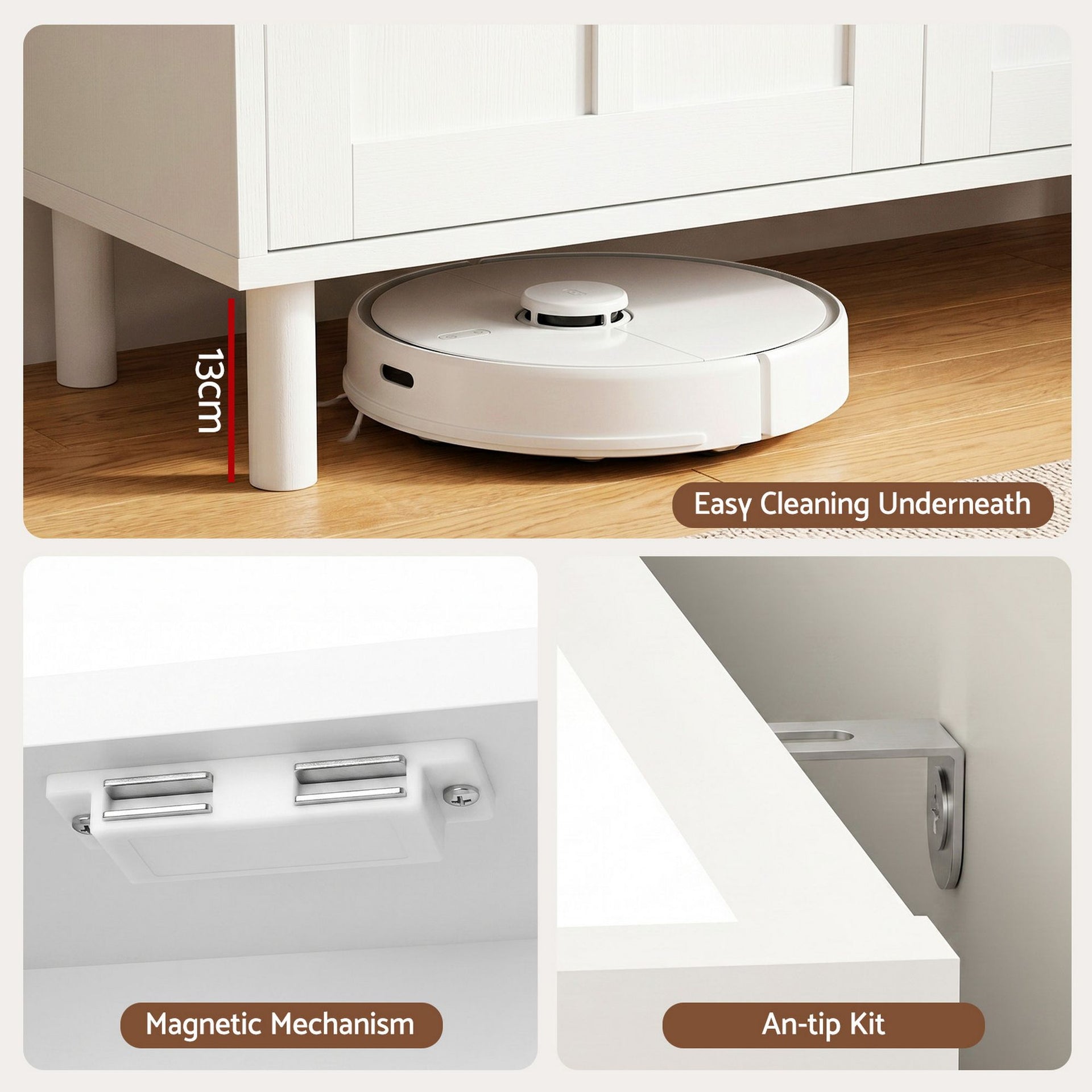 Artiss Shoe Rack Cabinet Storage Cupboard Adjustable Shelf White Awezingly