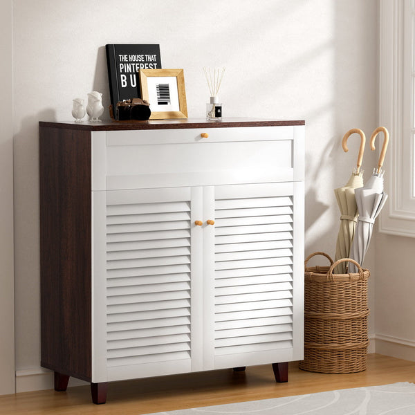 Artiss Shoe Rack Cabinet Shoes Storage Drawer 16 Pairs Artiss