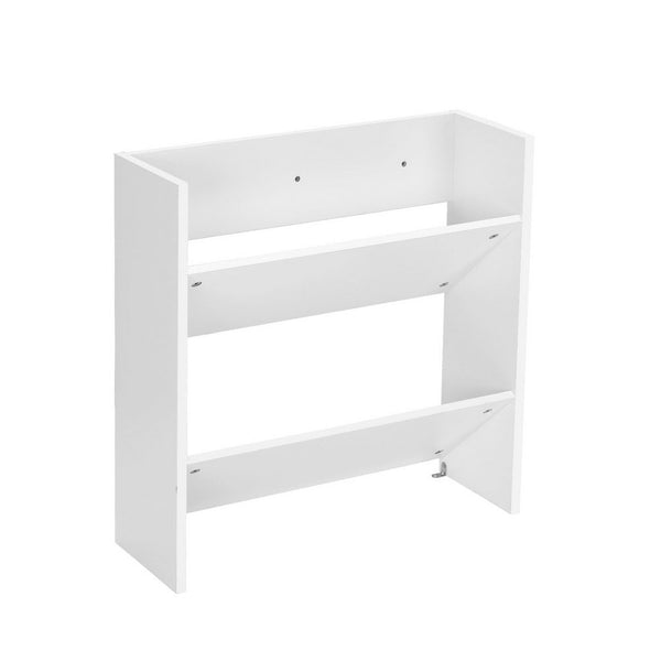 Artiss Shoe Rack 2-tier 12 Pairs Wall Mounted x2 - White Artiss