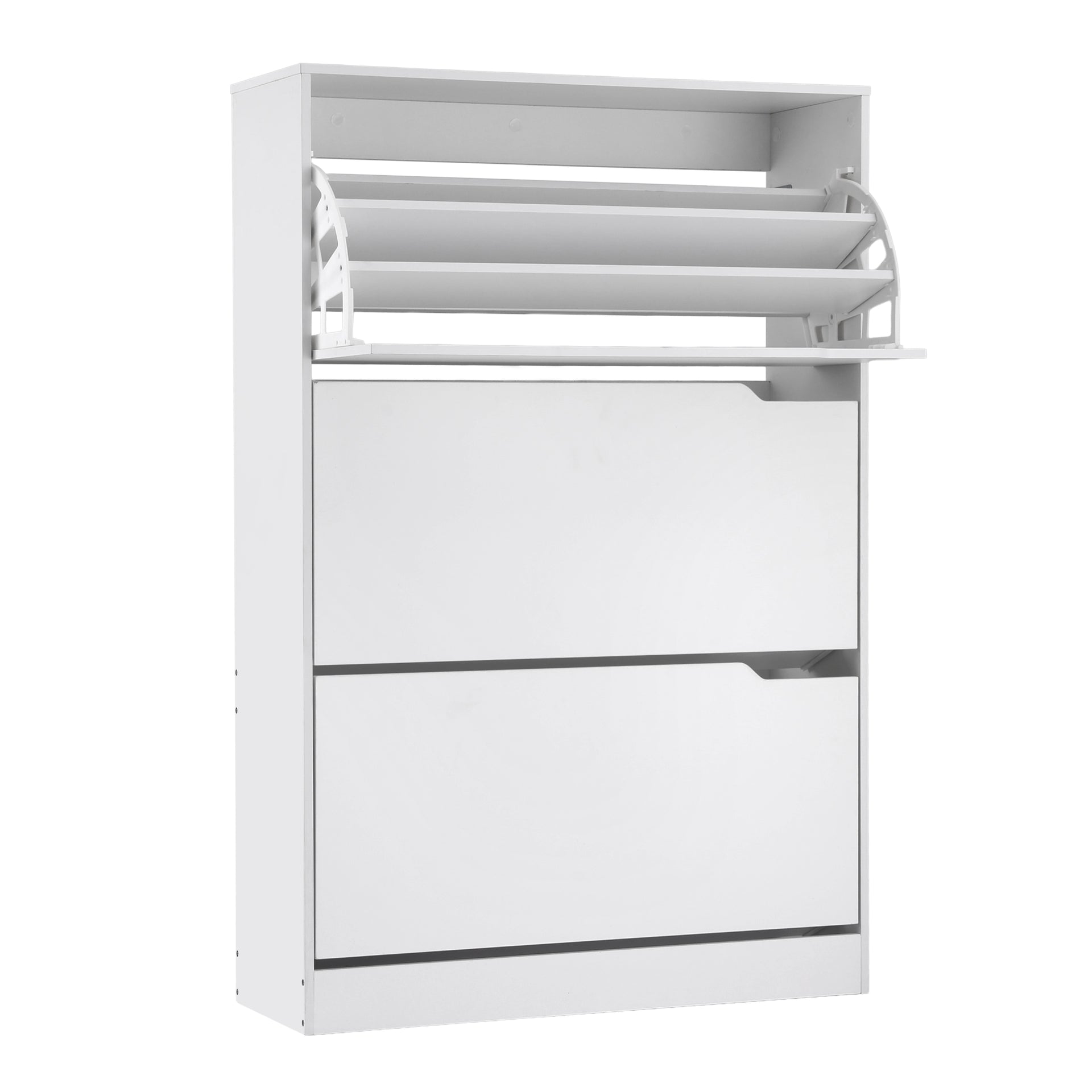 Artiss Shoe Rack Cabinet 24 Pairs Adjustable Shelf White Awezingly