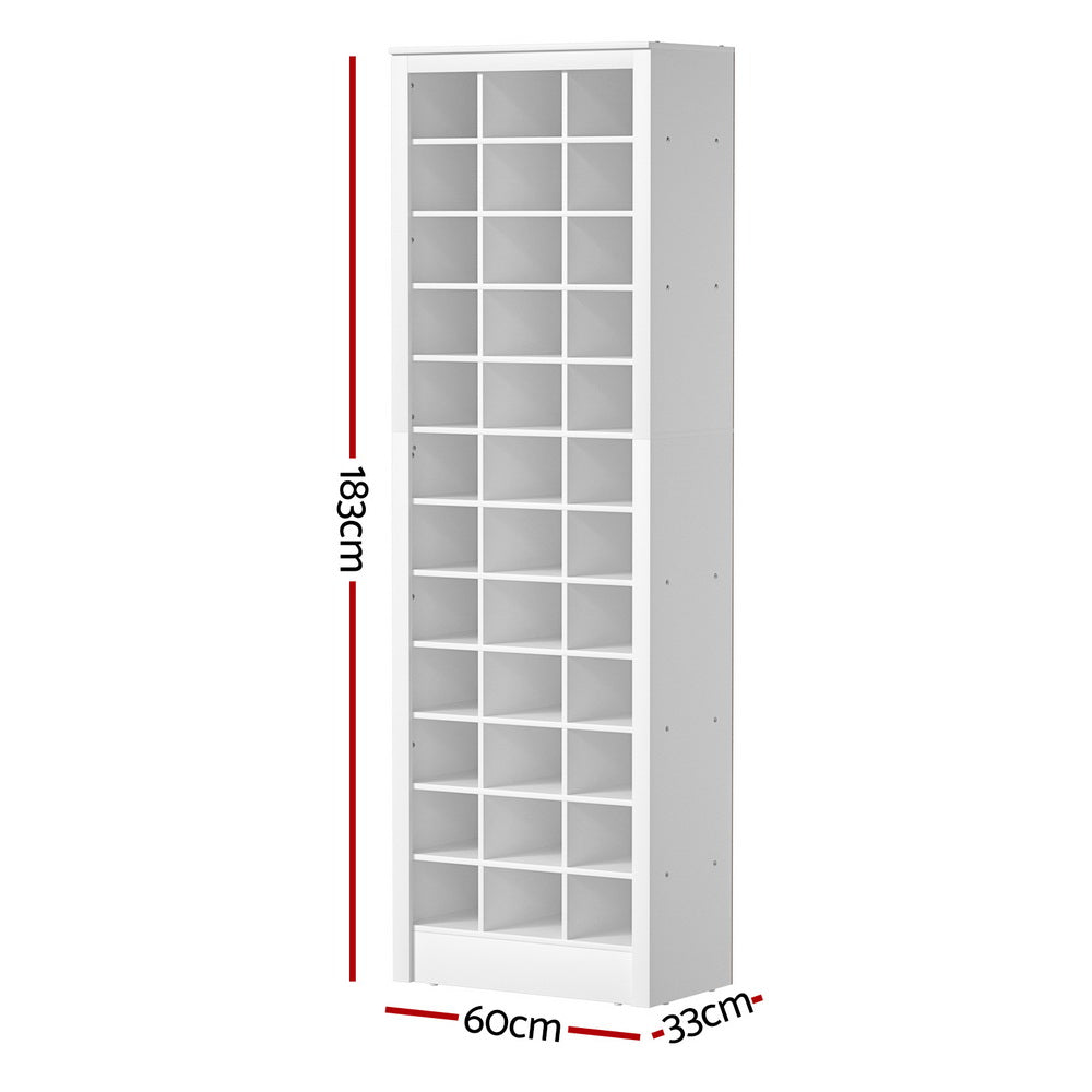 Artiss Shoe Rack 12-tier 36 Pairs Storage White Artiss