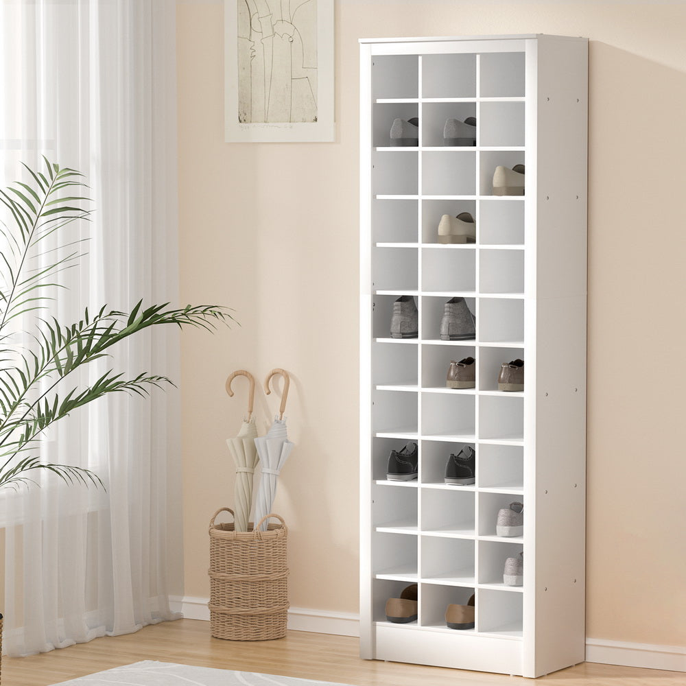 Artiss Shoe Rack 12-tier 36 Pairs Storage White Artiss