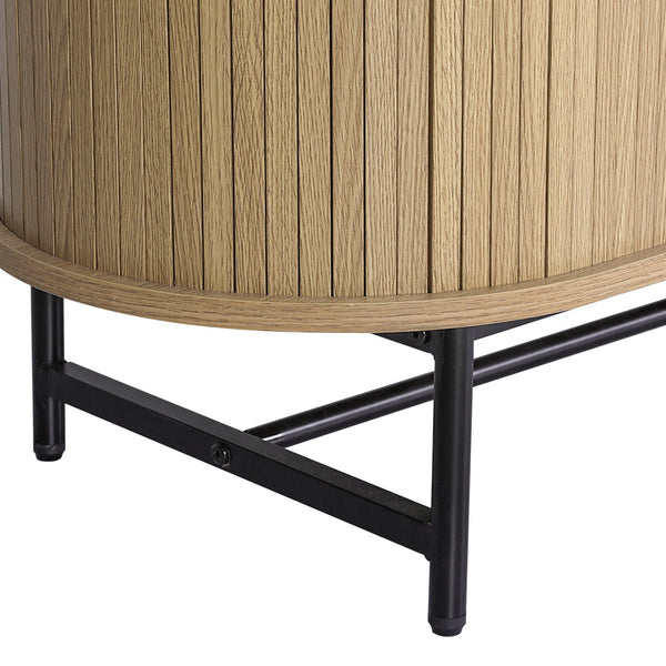 Artiss Buffet Sideboard Cupboard Cabinet Sliding Doors Pantry Storage Oak PIIA Artiss