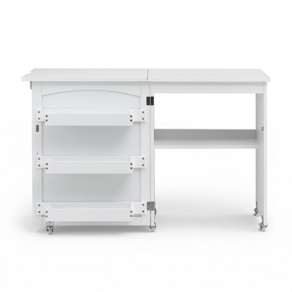 Artiss Folding Sewing Table Sewing Machine Desk Multi-functional Rolling Work Table Craft Station Awezingly