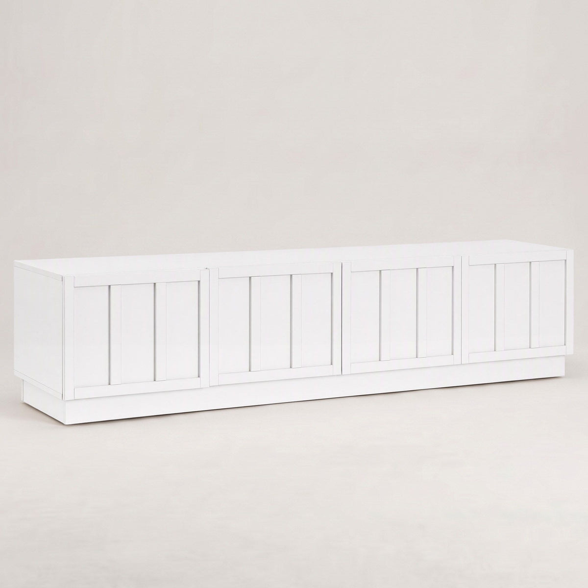 Artiss 180cm TV Unit Entertainment Cabinet Fluted Style Cable Management White Awezingly