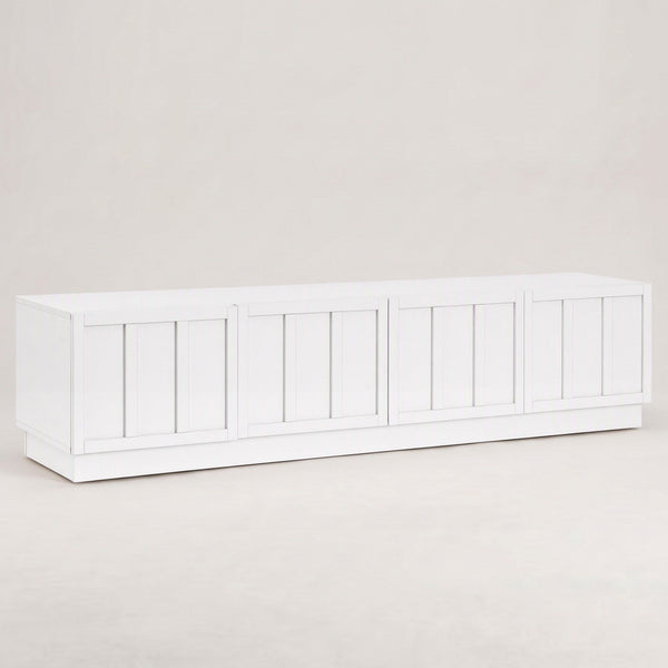 Artiss 180cm TV Unit Entertainment Cabinet Fluted Style Cable Management White Awezingly