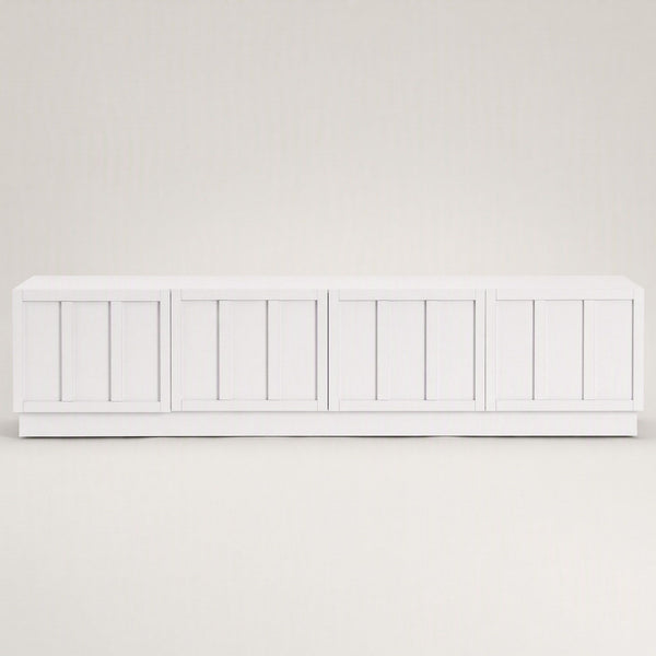 Artiss 180cm TV Unit Entertainment Cabinet Fluted Style Cable Management White Awezingly