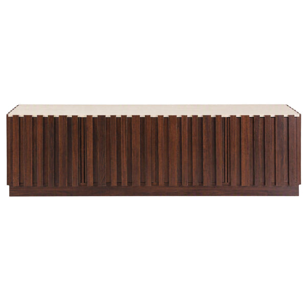 Artiss 180cm TV Unit Entertainment Cabinet Fluted Style Anti-tip Kit Walnut Awezingly