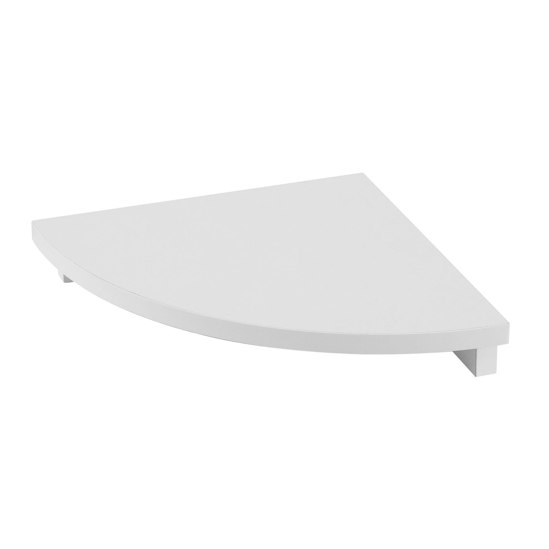 Artiss Corner Floating Wall Shelf Wall Mounted Display Rack Round Edge White 1pc Artiss